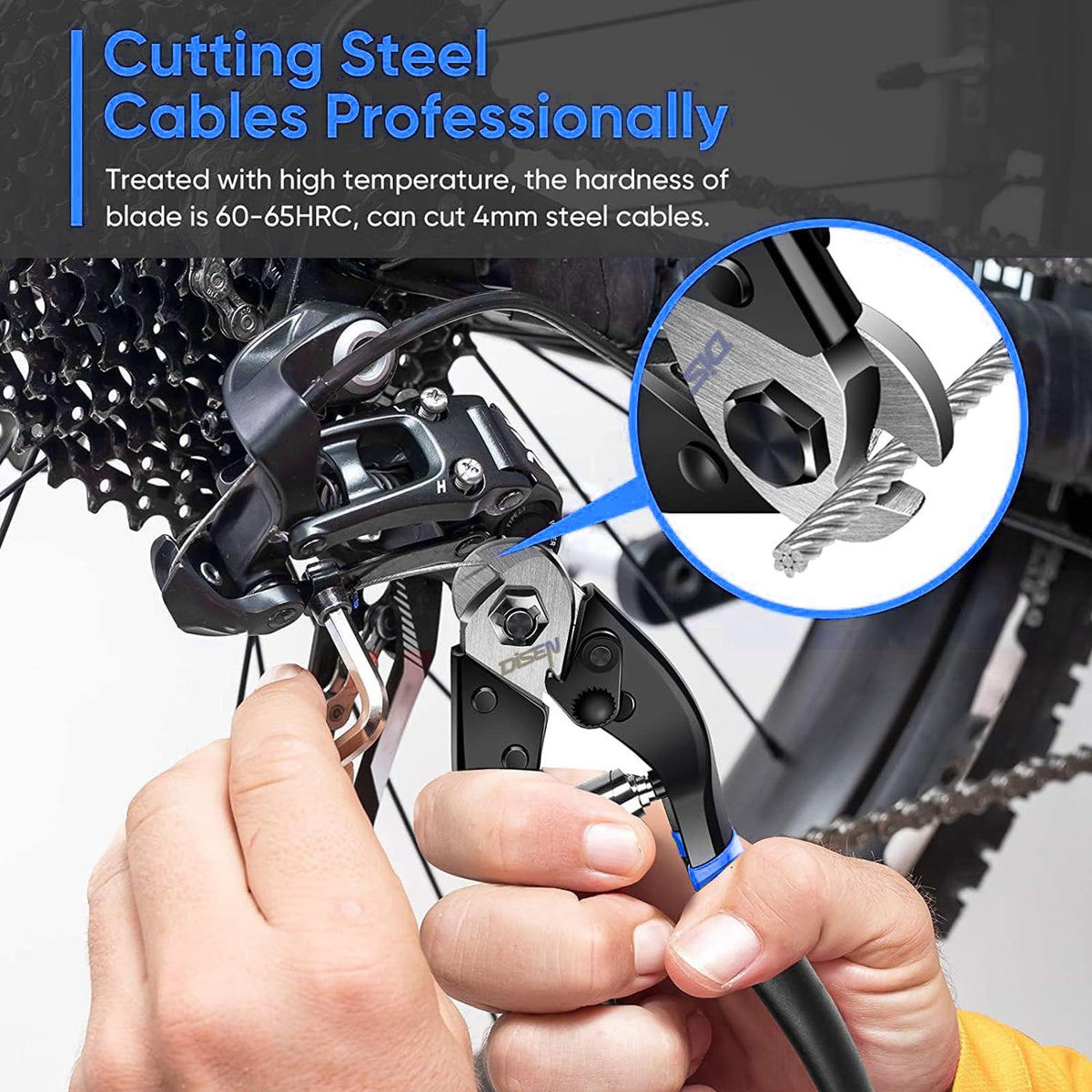 DISEN aluminum wire rope sleeves included for crimping ends