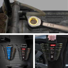 DISEN wrench set in use in a narrow workspace