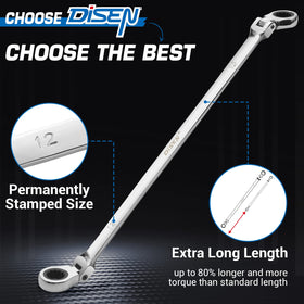 DISEN wrenches stored neatly in the included pouch.