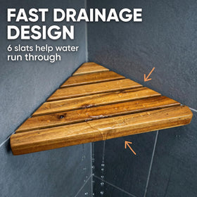 DITAVN natural wood finish brings warm, spa-like feel to bathroom decor.