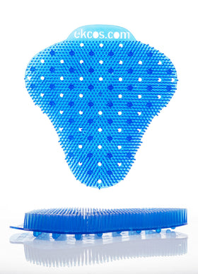 Diversey Ekcoscreen blue urinal screen front view showing universal fit