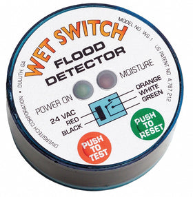 Diversitech Wet Switch Flood Detector front view shows compact, effective flood sensing