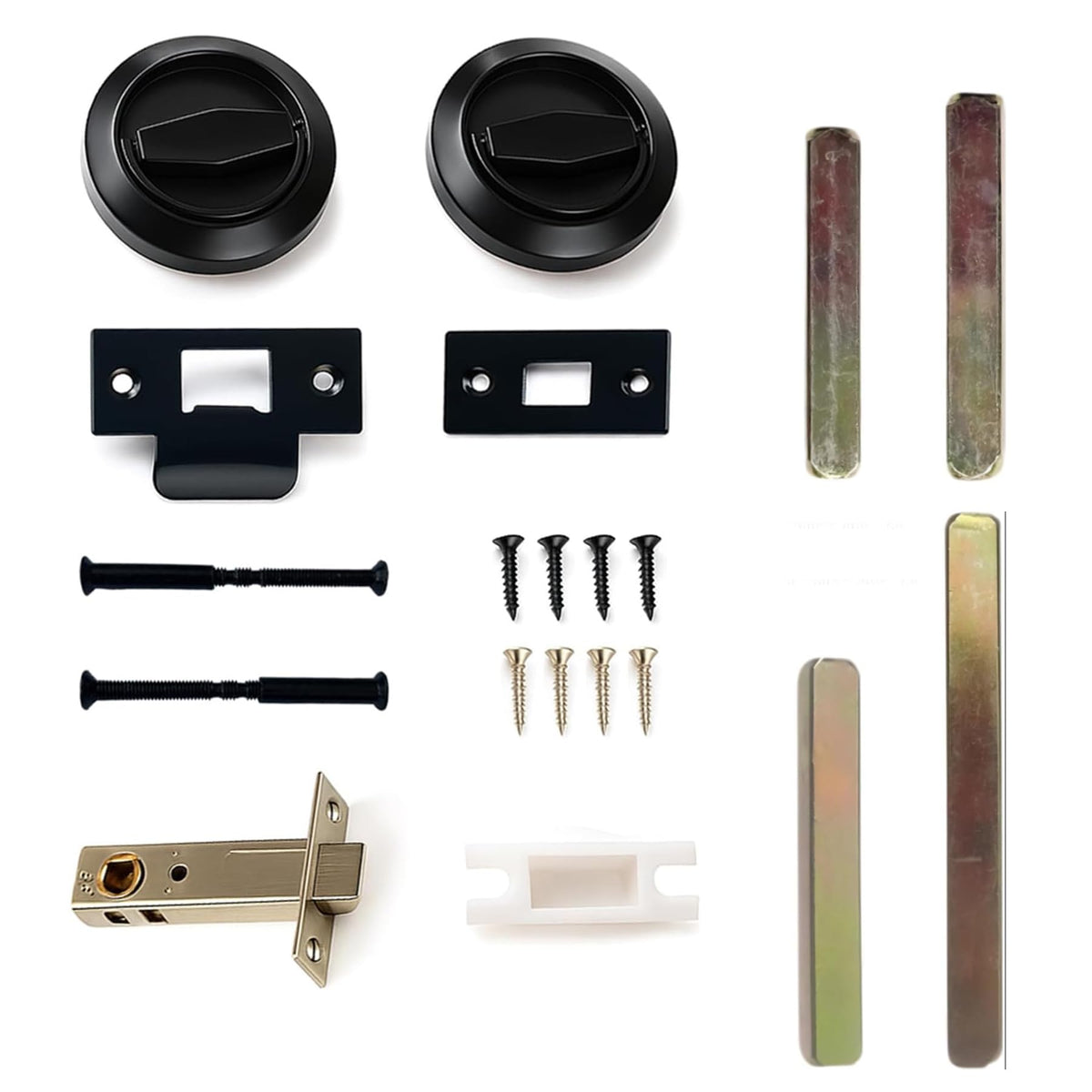 Dixiao flat door knob, low-profile assembly for clean aesthetics.