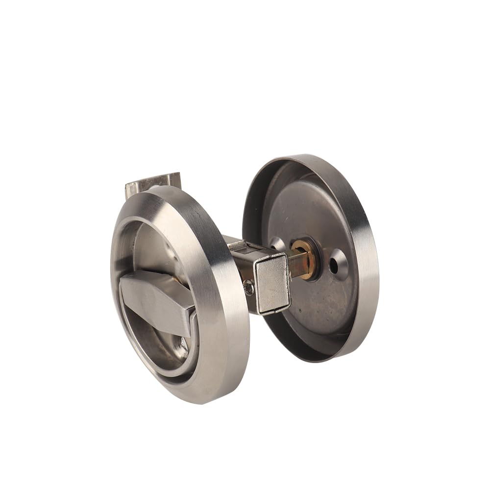 Dixiao flush knob installation showing bolt options for thickness variation