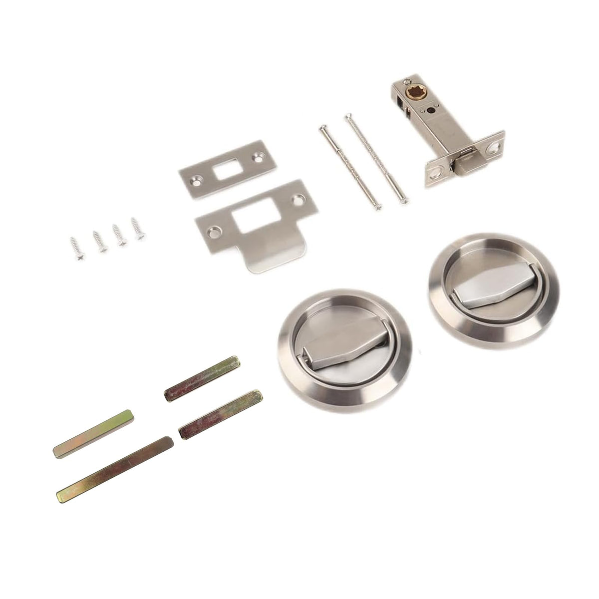Dixiao low-profile flat door knob mounted for a flush modern look