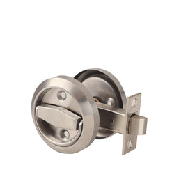 Dixiao silver finish flat door knob ready for interior use