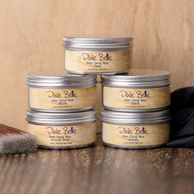 Dixie Belle Best Dang Wax Brown buffing to a subtle depth and sheen.