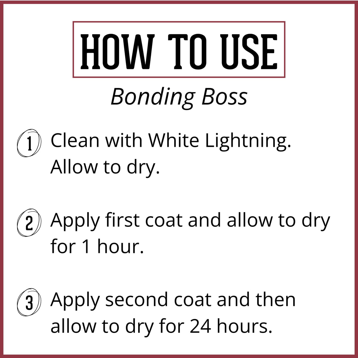 Dixie Belle Bonding BOSS improves adhesion on glossy materials.
