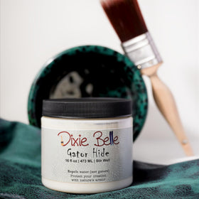 Dixie Belle Gator Hide easy cleanup after curing keeps surfaces looking fresh