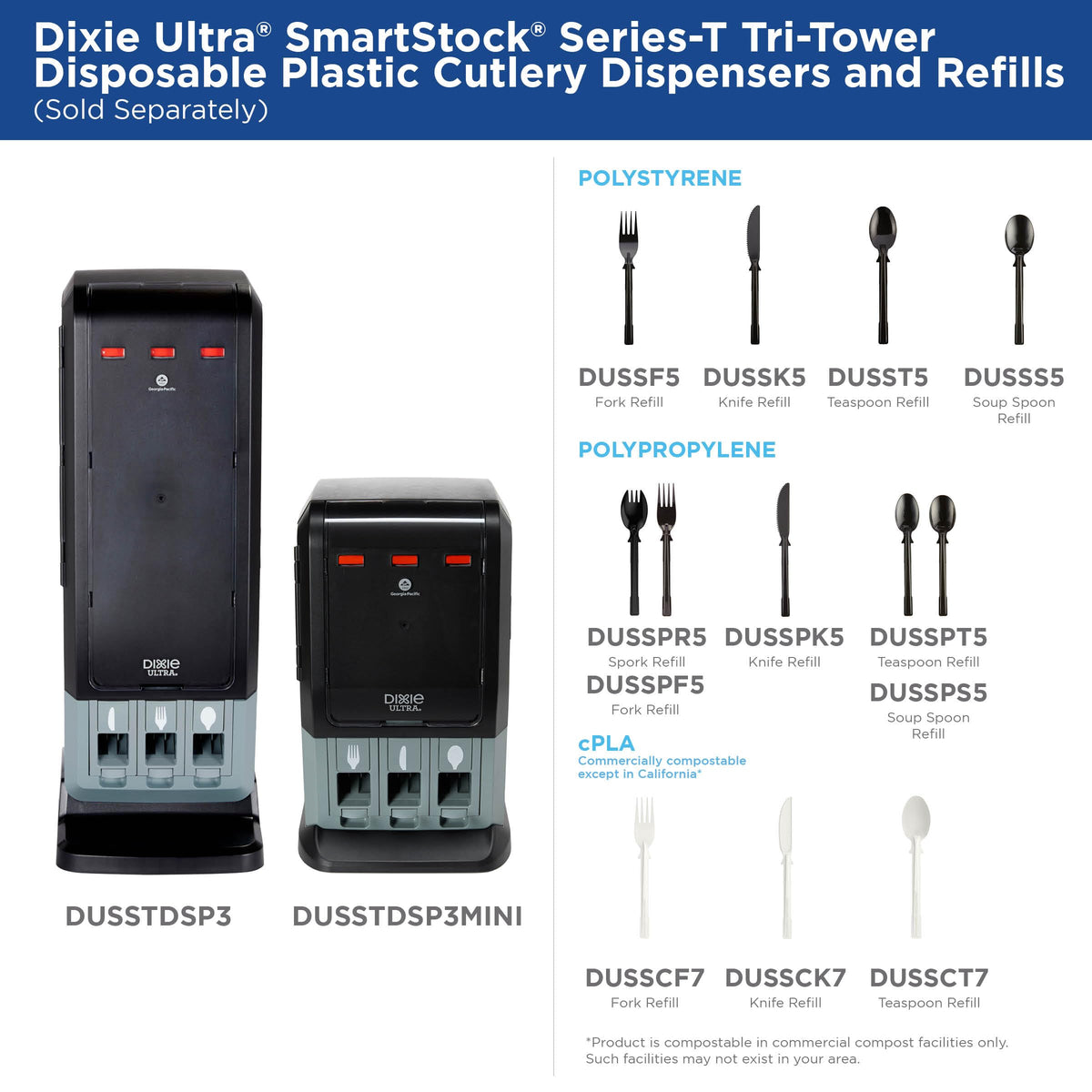 Dixie Ultra Mini Tri-Tower in busy breakroom promotes efficient service.