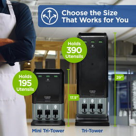 Dixie Ultra polypropylene sporks in dispenser highlight innovative option.