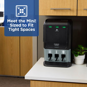 Dixie Ultra SmartStock Mini Tri-Tower under-cabinet mounting option saves space.