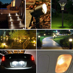 Diximus moisture-encapsulated design protects bulbs in wet outdoor settings.
