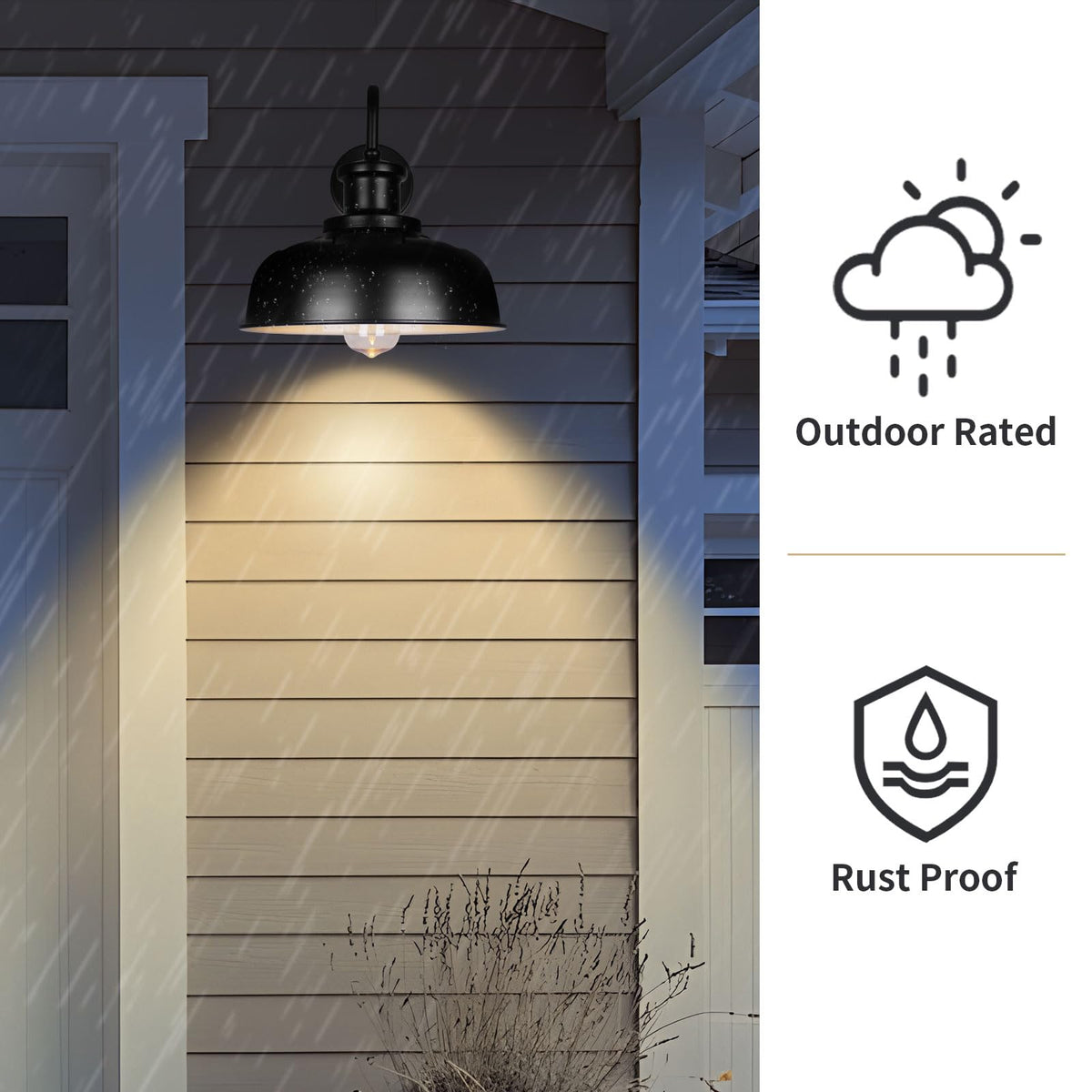 Diyel 3000K LED bulb inside the fixture offers warm glow.