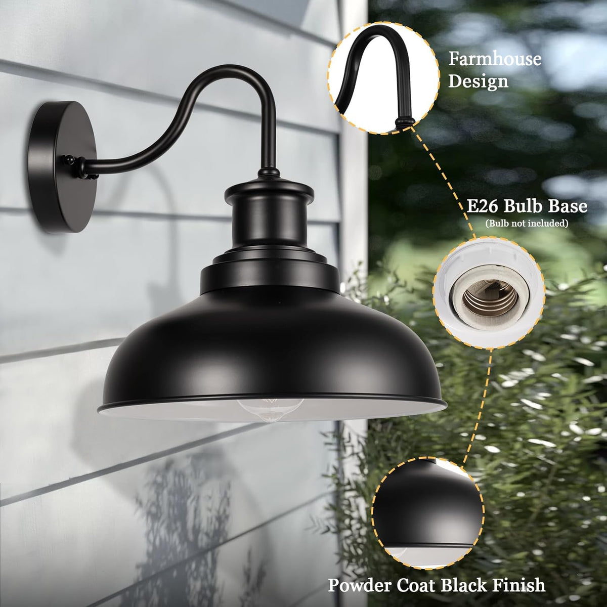 Diyel exterior wall lantern farmhouse style enhances entryways with durability.