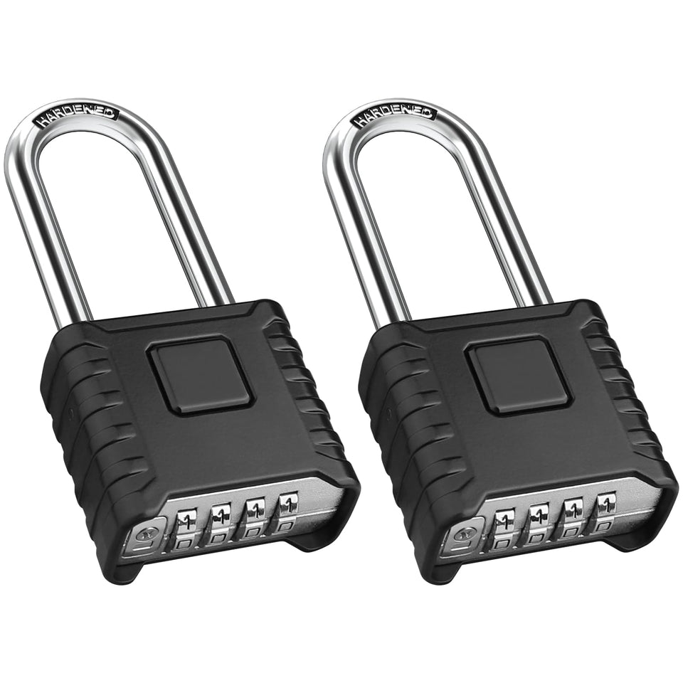 Diyife 2-pack padlock front view shows sturdy design for lockers, gates, and gear.