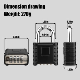 Diyife weatherproof padlock guarding outdoor gates against rain and snow