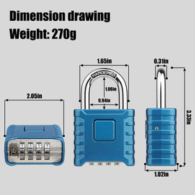 Diyife large outdoor padlock with 52mm body designed for durability