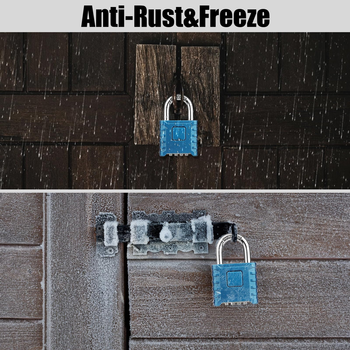 Diyife padlock with anti-slip textured shell for easy grip