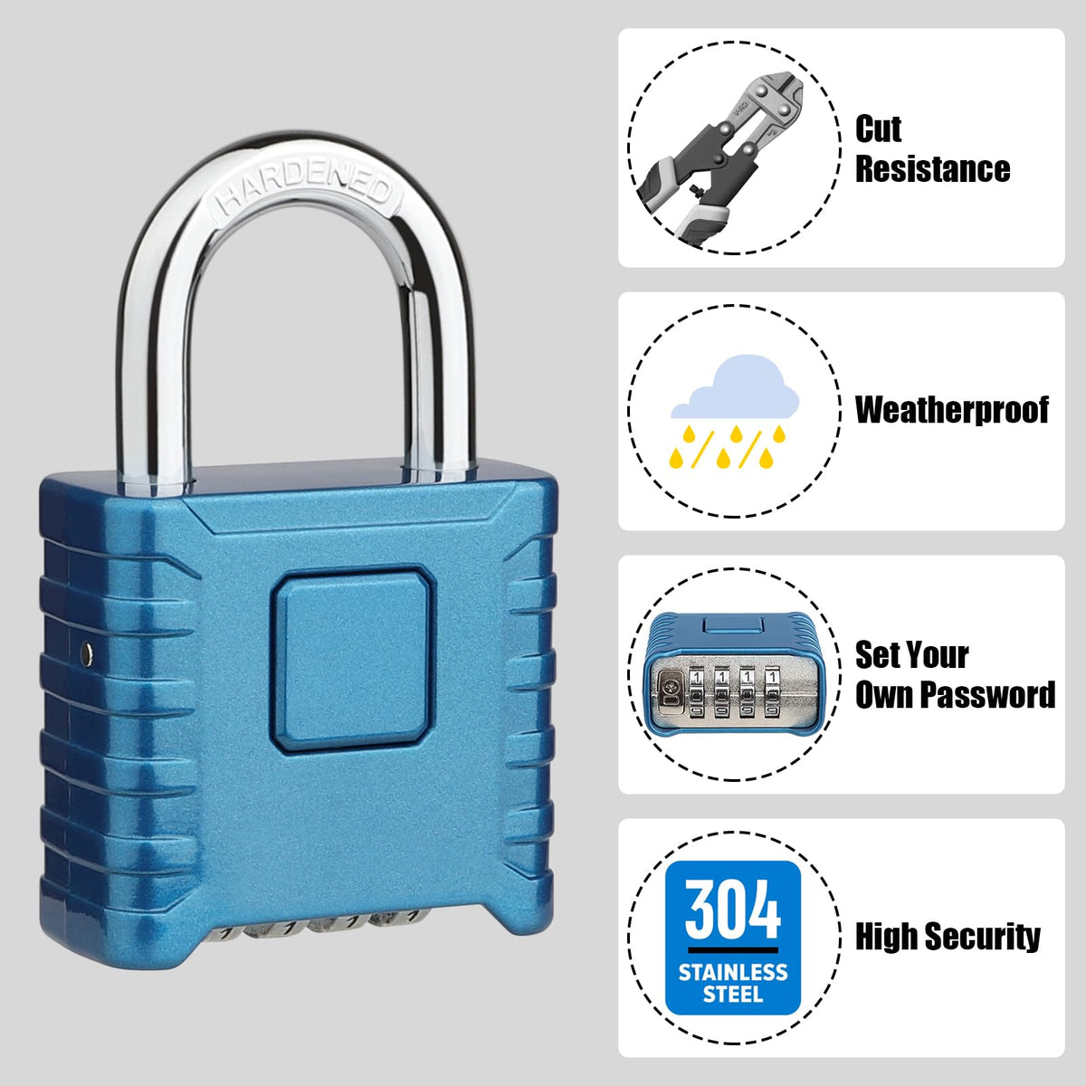 Diyife stainless steel locking beam and shackle for anti-shear protection