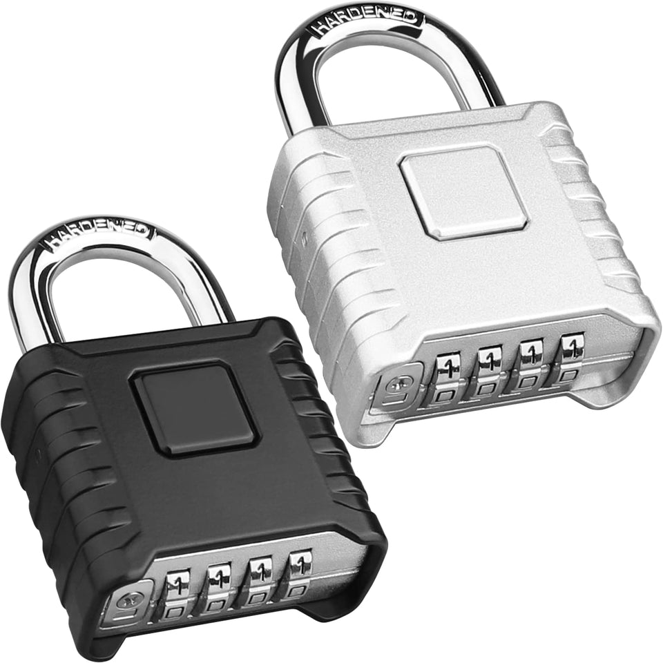 Diyife two-pack heavy-duty padlocks front view for secure storage.