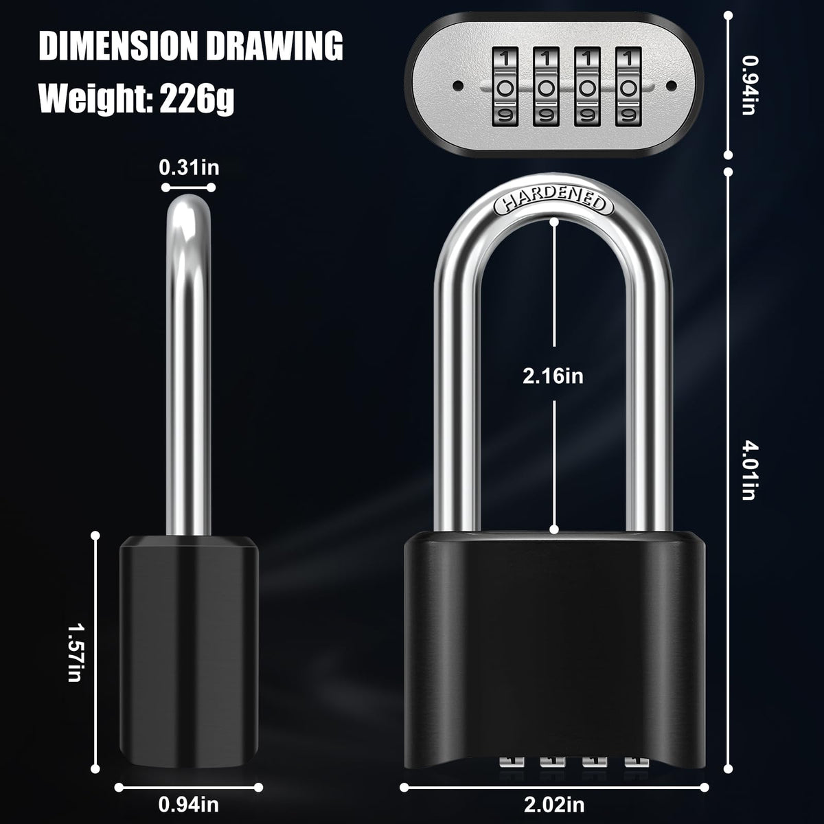 Diyife two-pack outdoor gate lock set for versatile use.