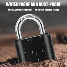 Diyife weatherproof combination padlock ideal for garden gates and sheds.