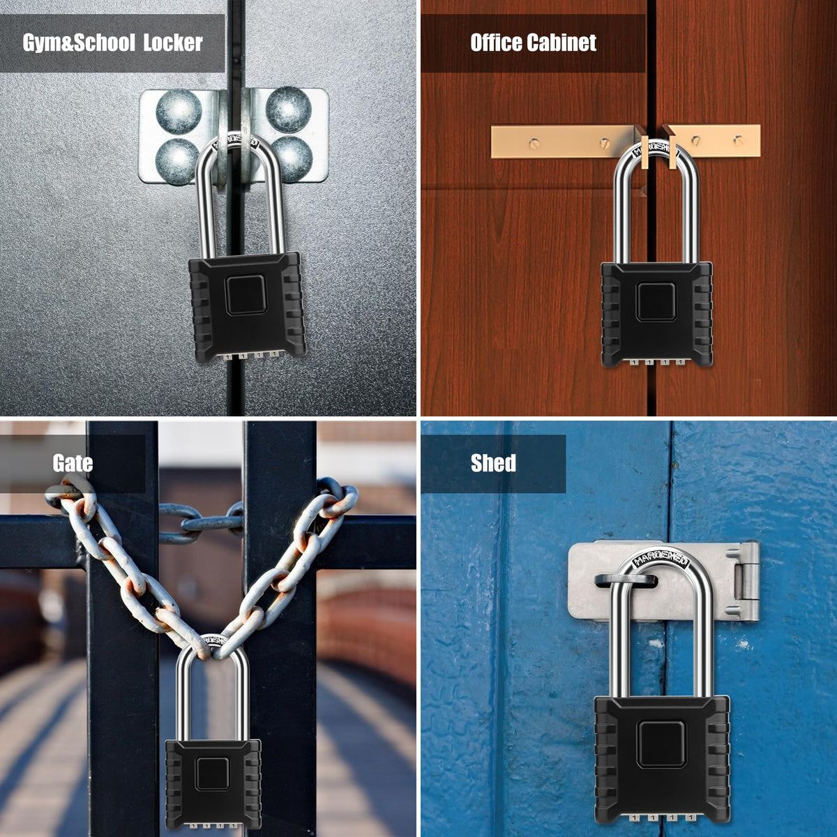 Diyife weatherproof padlock suitable for indoor and outdoor lockers and toolboxes