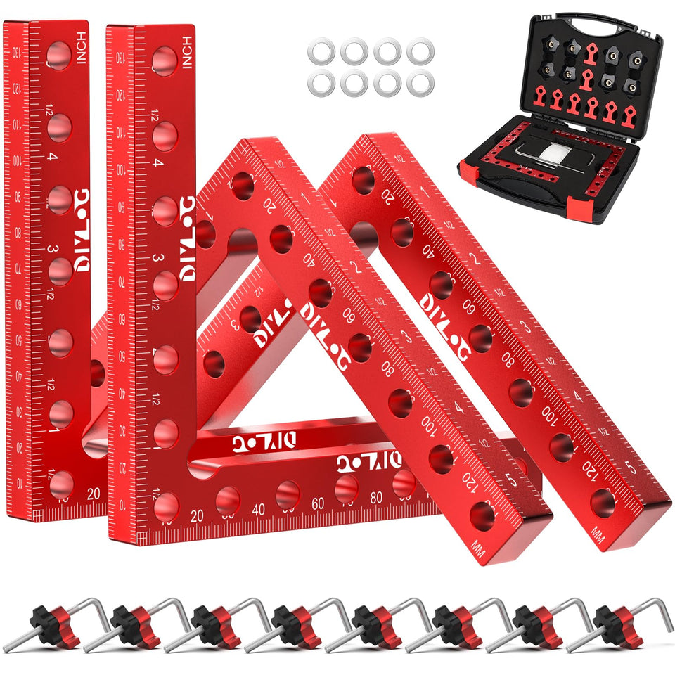 Diylog corner clamp ensures precise 90-degree alignment for frames and cabinets.