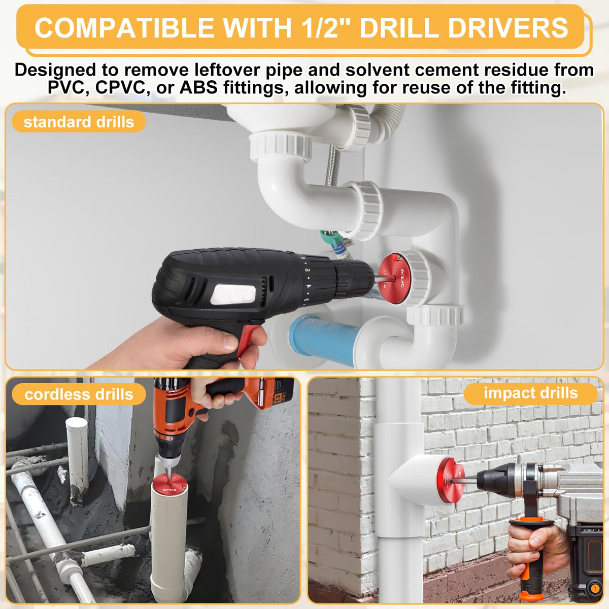 DIYLOG drill-ready reamer in action for pool and remodel projects