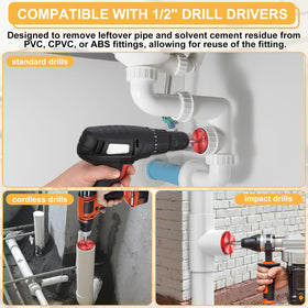 DIYLOG drill-ready reamer in action for pool and remodel projects