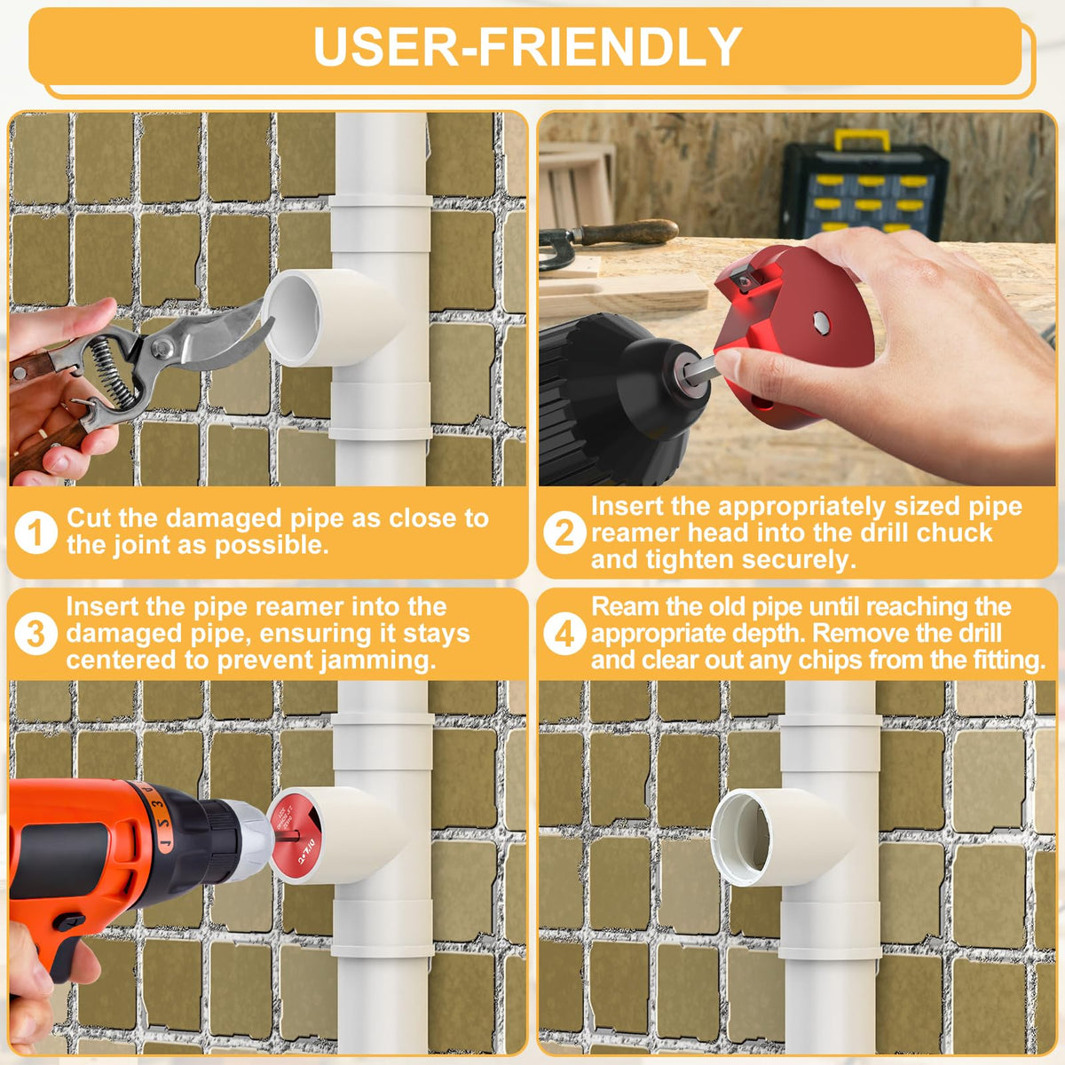DIYLOG PVC-CPVC-ABS compatibility image emphasizing versatile piping work