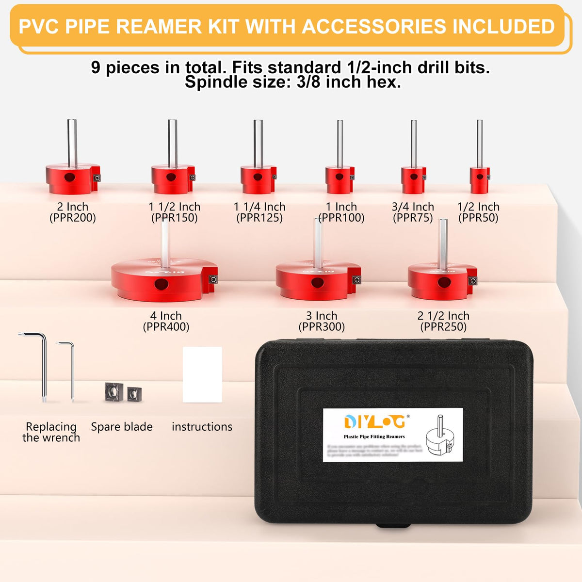 DIYLOG PVC fitting saver illustrating residue removal for clean re-piping