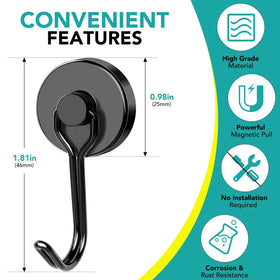 DIYMAG close-up of the three-layer coating on the magnetic hook.