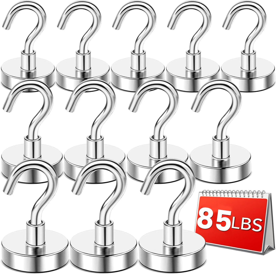 DIYMAG heavy-duty magnetic hook 85 lbs mounted vertically for secure hanging