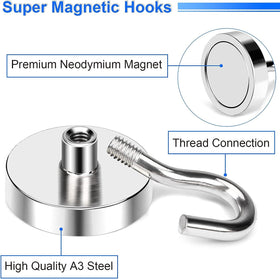 DIYMAG neodymium magnet hook ideal for office storage and cable management