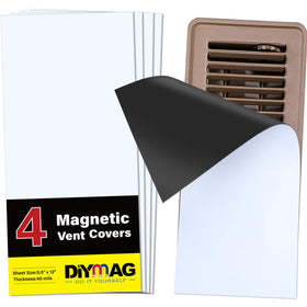 DIYMAG vent cover with strong magnets secures a floor register.