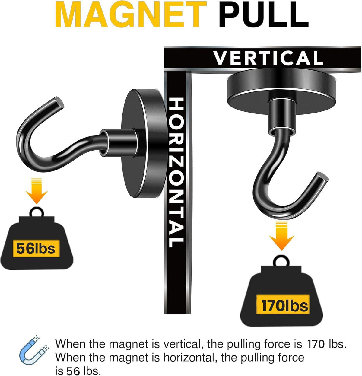 DIYMAG versatile magnetic hooks for grill tools, lights, and accessories.