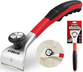 DIYSELF Carbide Scraper blade close-up shows durable edge for heavy-duty scraping