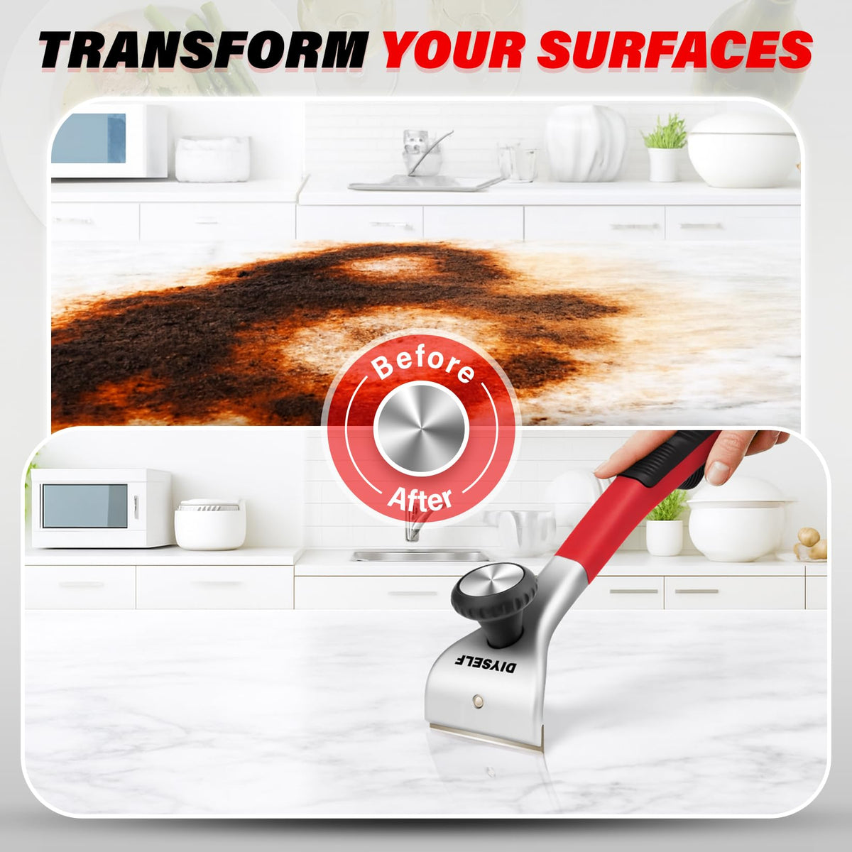 DIYSELF two-hand control design enabling extra pressure during removal