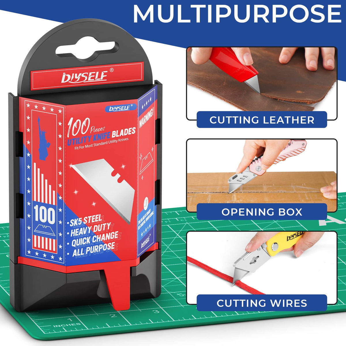 DIYSELF 300-pack with three dispensers for versatile home and workshop use