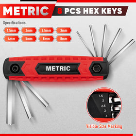 DIYSELF bike and home repairs supported by a complete hex key set