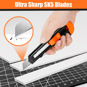 DIYSELF durable blades withstand cardboard, vinyl, and more for tough cuts.