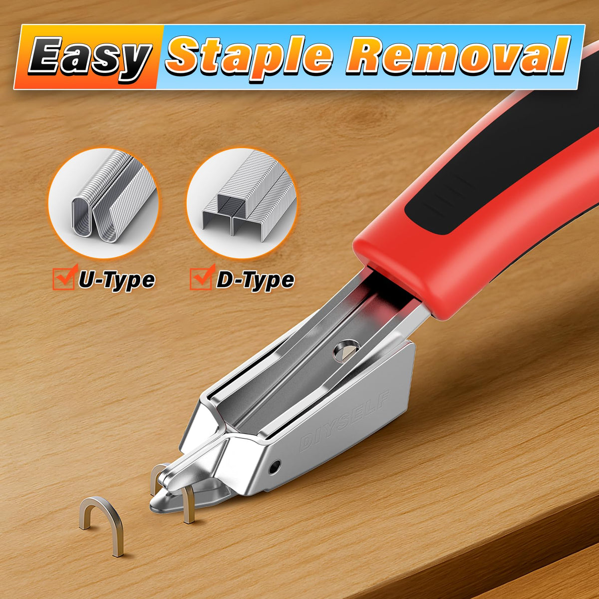 DIYSELF stapler suits furniture, decor, crafts, and home repairs.