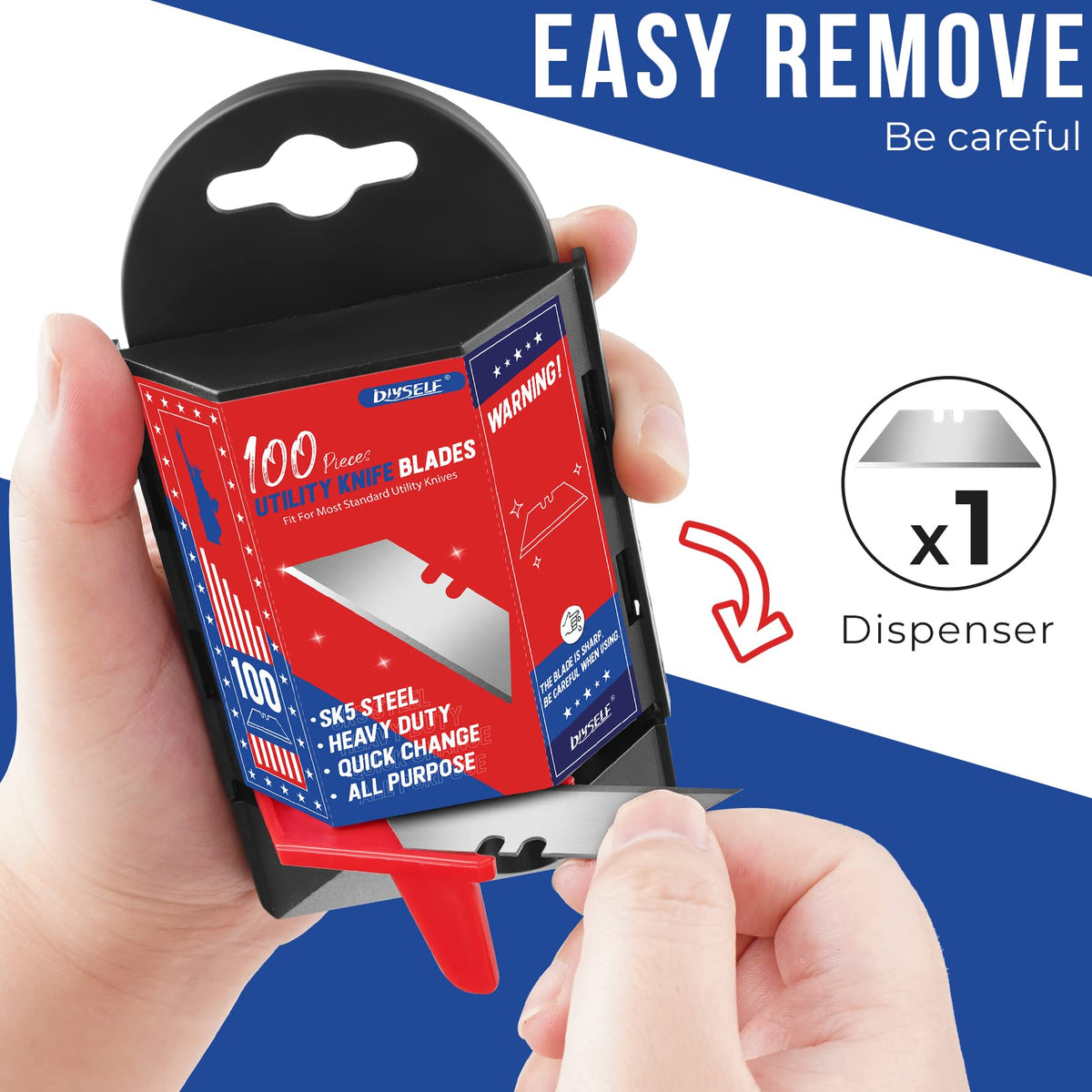 DIYSELF SK5 steel precision-honed edge delivering durable sharpness