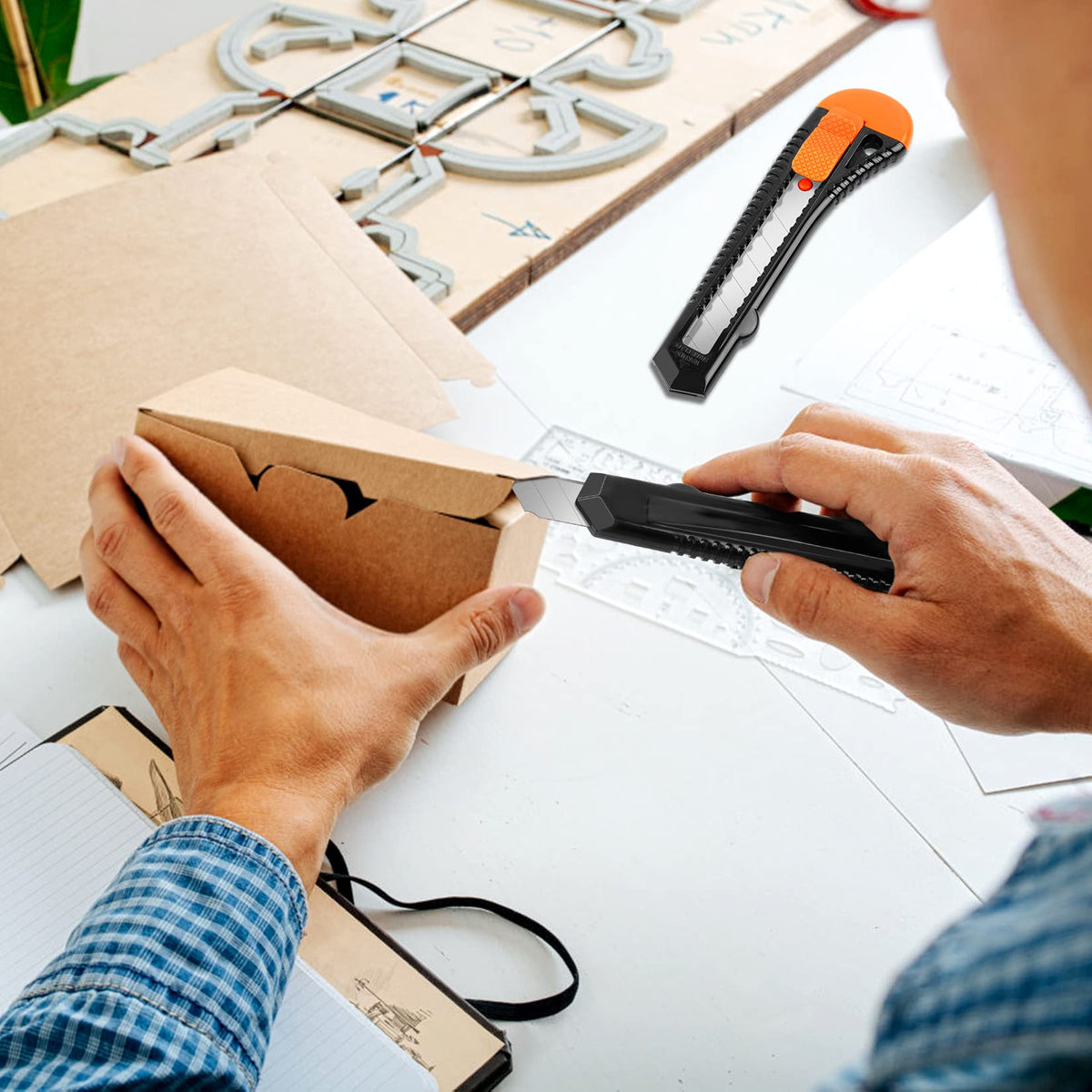 DIYSELF snap-off blades provide a fresh edge for versatile tasks.