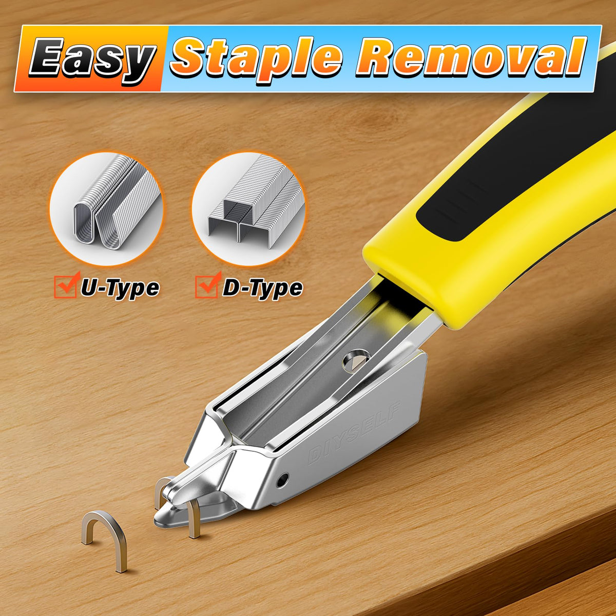 DIYSELF staple gun suited for DIY projects, crafts, and home repairs