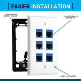 DIYTECH six ports ready to connect multiple devices