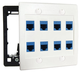 DIYTECH modern ethernet wall plate design blends with any room.