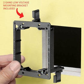 DIYTECH white ethernet wall outlet complements modern home or office decor.